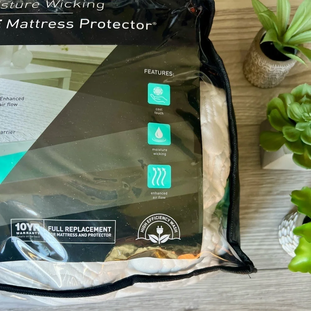BEDGEAR ver-tex performance mattress protector queen EUC